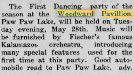 Woodward Pavillion - May 24 1918